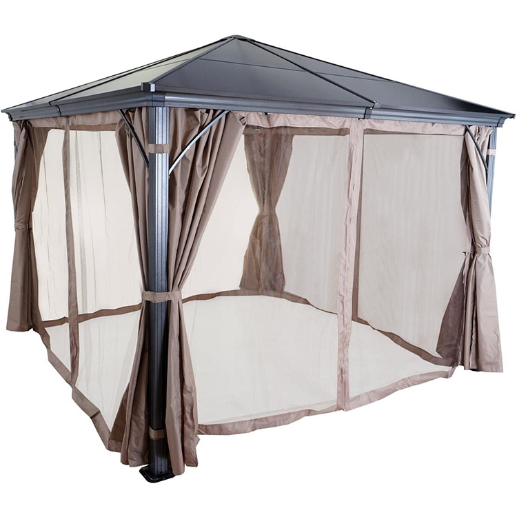 Gazebo Kanopi 10 x 10 Kaki