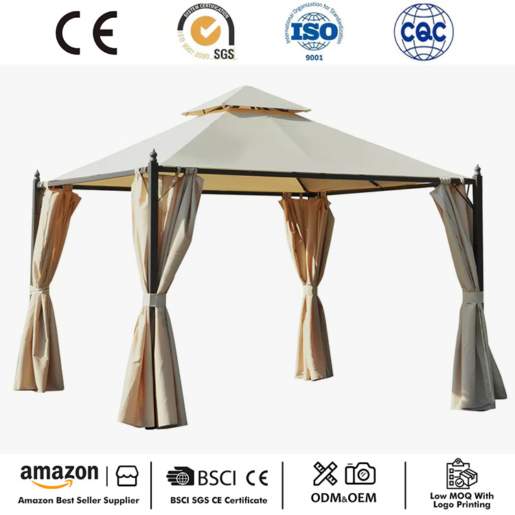 Gazebo teres logam 10 'x 10'