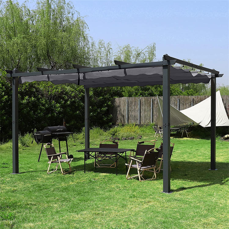13 x 10 Kaki Teras Aluminium Pergola Shelte
