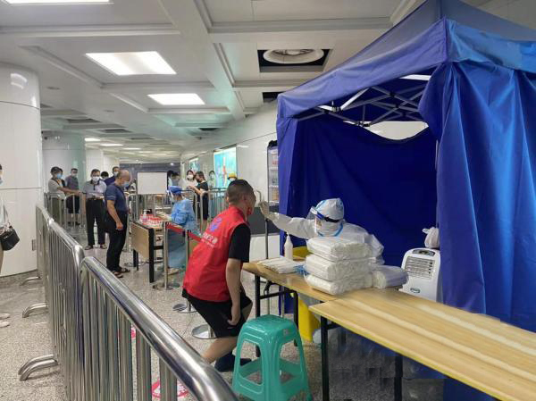Stesen kereta api bawah tanah di Ningbo juga boleh diuji untuk asid nukleik dan dibuka dua kali sehari
