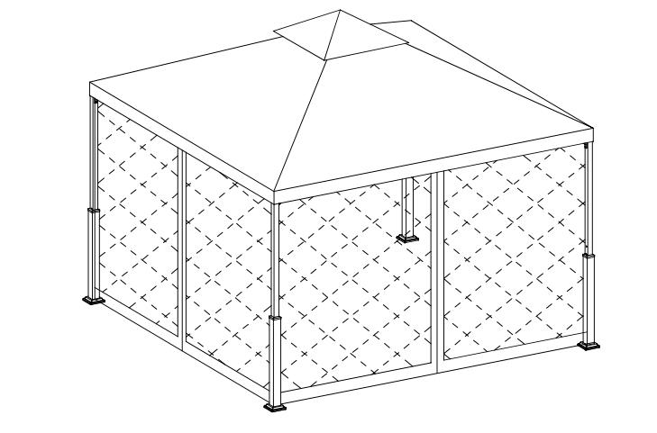 Panduan Pemasangan Gazebo Taman Patio 10X10Ft