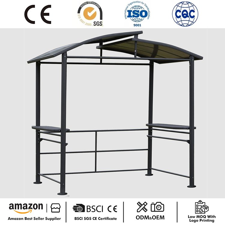 Gazebo Atas Keras Kanopi Teras BBQ 8' x 5'
