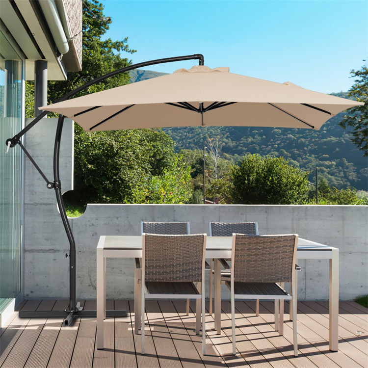 9 x 9 kaki Gantung Patio Cantilever Payung