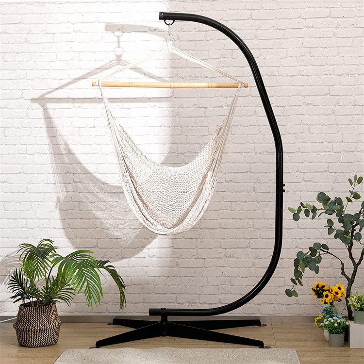 Hammock Gantung Logam C-Stand untuk Kerusi