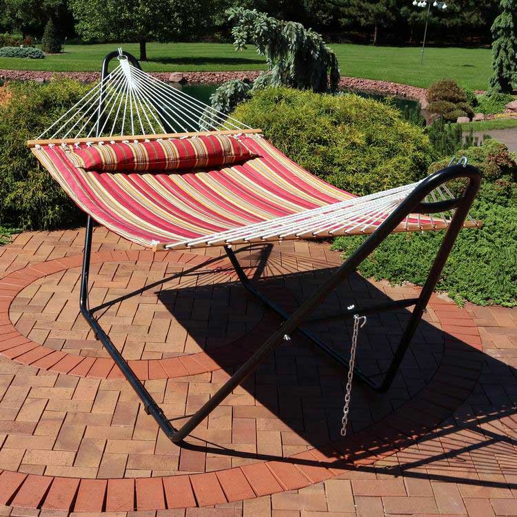 Stand Hammock Keluli Tugas Berat Berbilang Guna