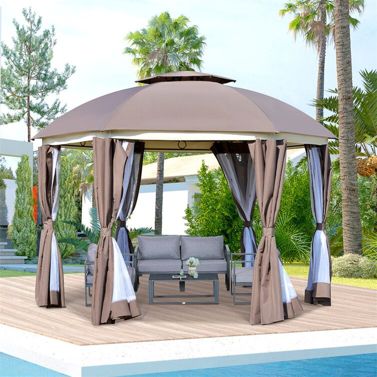Gazebo Teras Bulat 12' x 12'