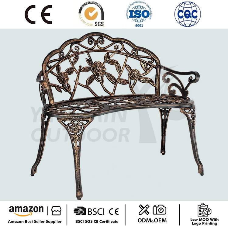 Bangku Aluminium Cast Logam Luaran