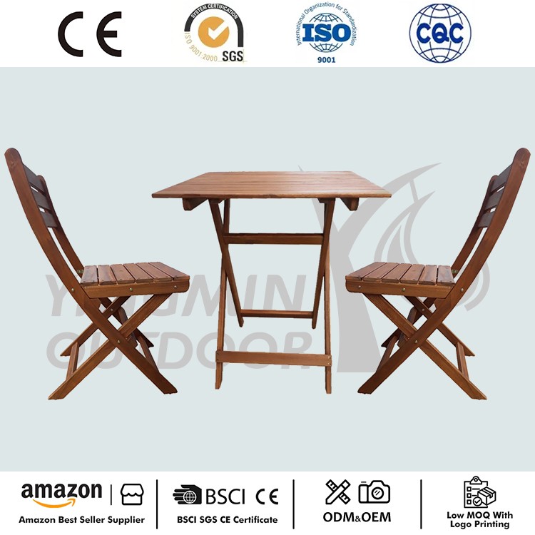 Set Bistro 3 Keping Kayu Keras Premium Patio