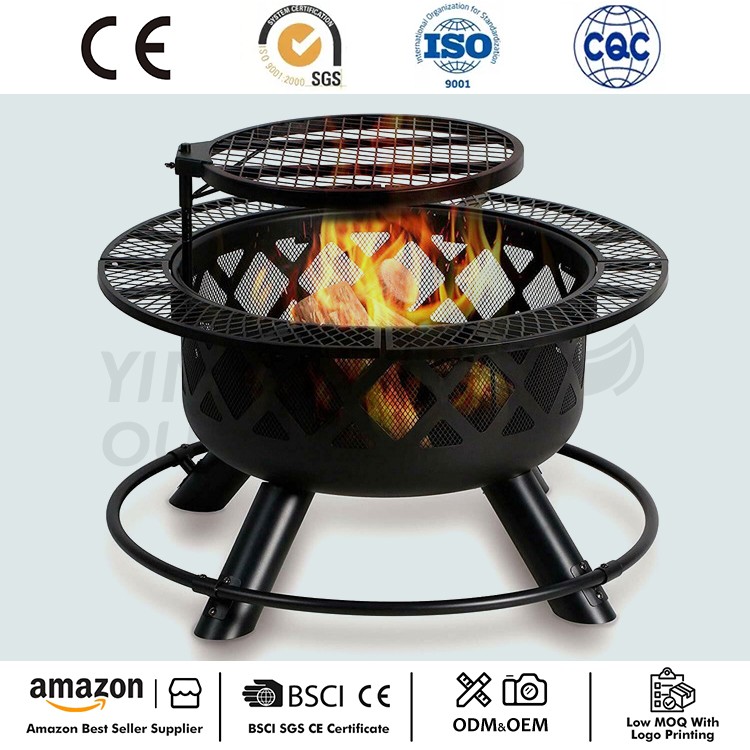 Lubang Api Pembakaran Kayu untuk Grill Luaran