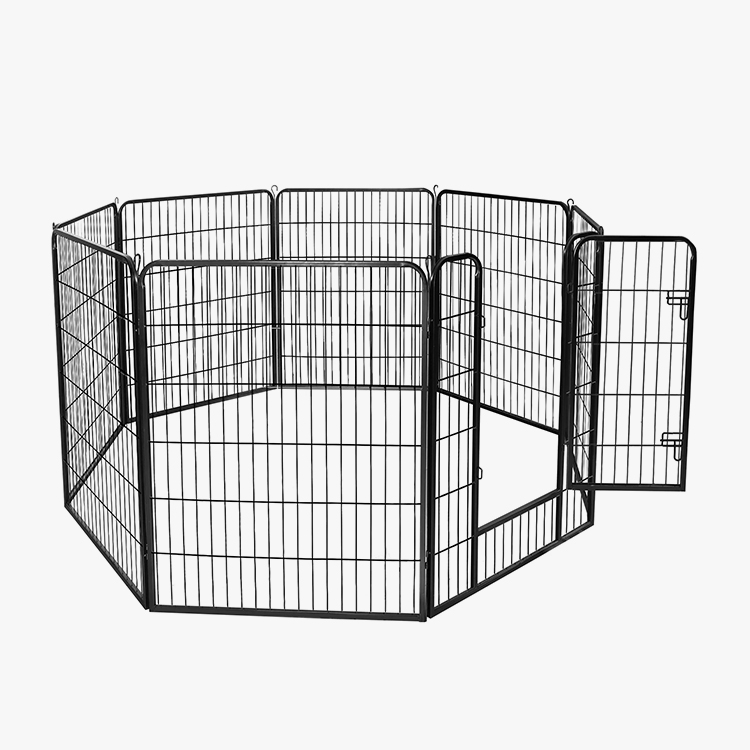 8 Panel Pagar Kennel Penghalang Logam