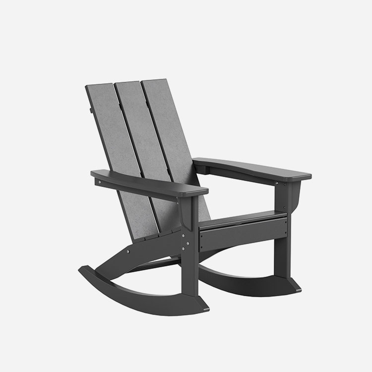 Kerusi Goyang Plastik Adirondack Moden