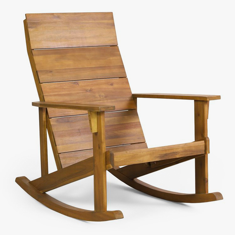 Kerusi Goyang Adirondack Kayu Pepejal